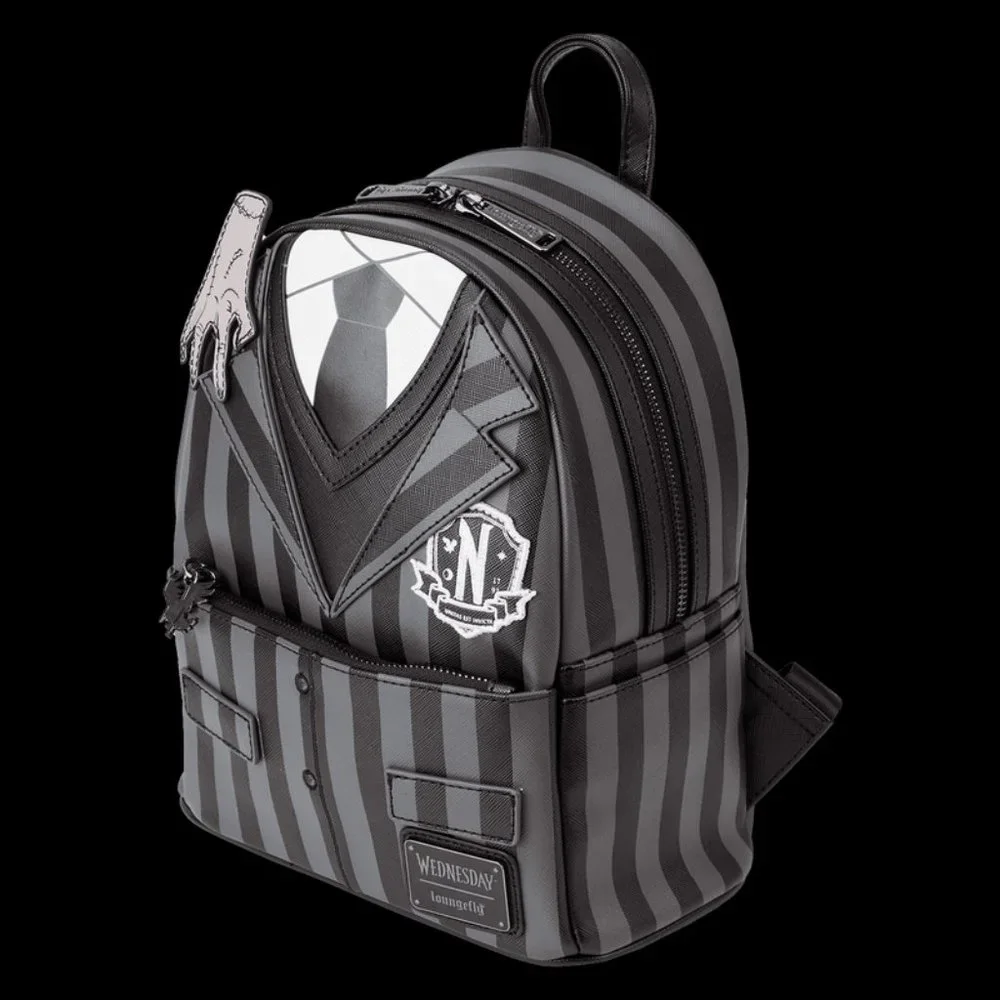 THE ADDAMS FAMILY Wednesday Addams Exclusive Nevermore Cosplay Mini Backpack